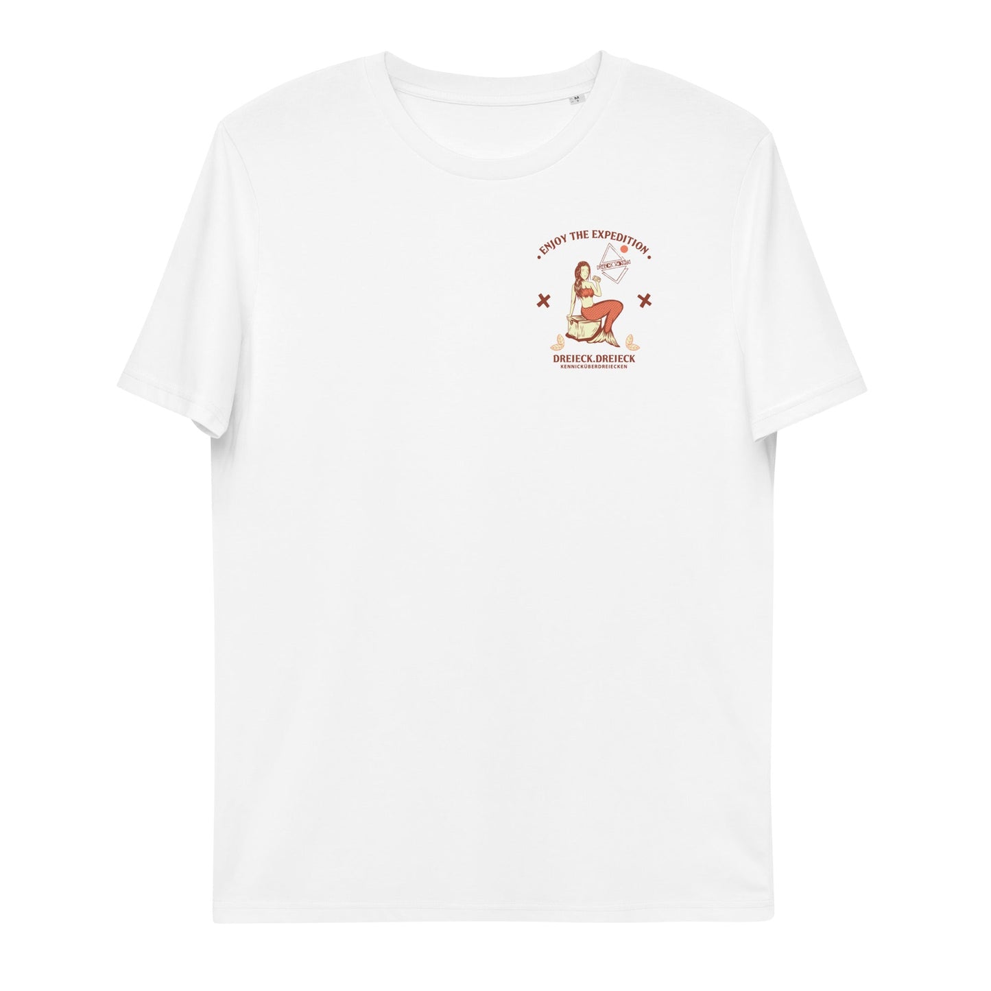 Meerjungfrau T-Shirt Enjoy the expedition - Shirt white /weiß Unisex - DREIECKDREIECK