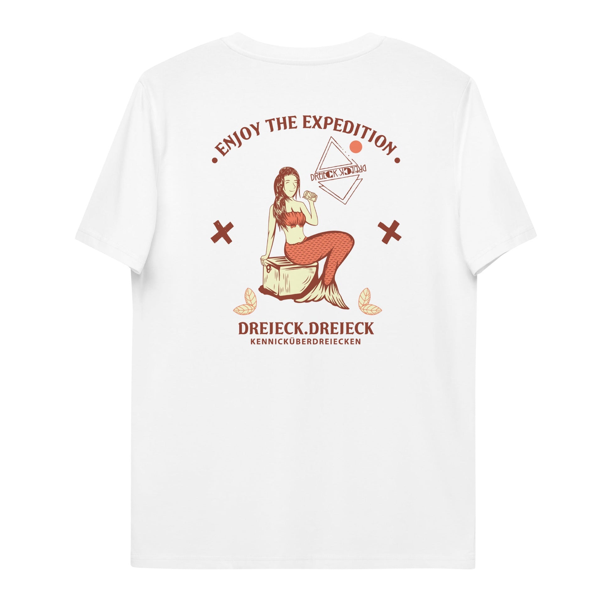 Meerjungfrau T-Shirt Enjoy the expedition - Shirt white /weiß Unisex - DREIECKDREIECK